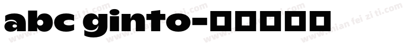 abc ginto字体转换
